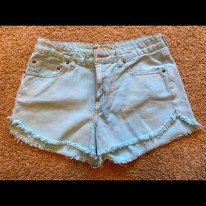 Free People Turquoise Shorts